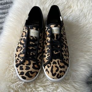 Keds for Kate Spade Womens Size 8 Cheetah Leopard Print Shoes Lace Up Sneakers